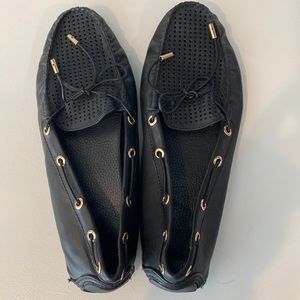 Tory Burch Herrington Driver Loafer Moccasin Black sz 10